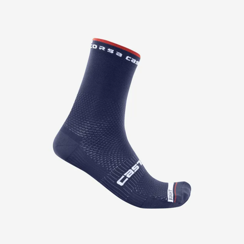 Castelli Rosso Corsa Pro 15 Socks - Belgian Blue